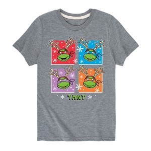 Boys' - Teenage Mutant Ninja Turtles - Reindeer Turtles Short Sleeve Graphic T-Shirt - 1 of 4