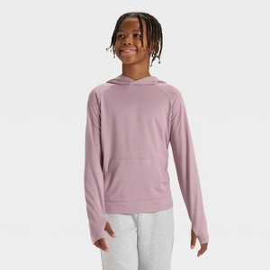 Boys' Raglan Hooded T-Shirt - All In Motion™ - 1 of 3