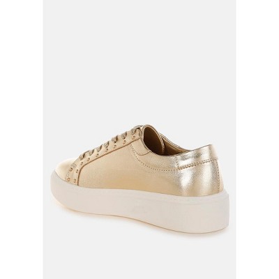 Женские кроссовки Rag & Co Womens Cincinati Metallic Pleather Chunky Sneakers 5 — фото 3