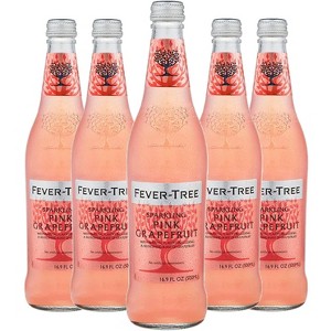 Fever Tree Pink Grapefruit - Premium Quality Mixer - Refreshing Beverage for Cocktails & Mocktails 500ml Bottles - 1 of 4