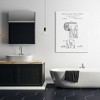 Stupell Industries Toilet Paper Roll Vintage Patent Minimal Black White, 48" x 36" - 2 of 4