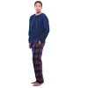 #FollowMe Mens Thermal Henley Pajama Set with Polar Fleece Pants  Warm, Comfy Sleepwear - 2 of 3