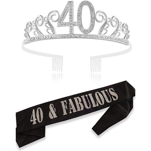 Meant2Be 13th Birthday Sash & Tiara for Women - Gold - image 1 of 4