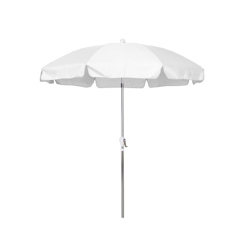 7 5 Round Crank Patio Umbrella White Astella Target