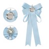 INSPIRE CHIC Women's Pre-Tied Ribbon Satin Elegant Bowknot Tie Brooches with Rhinestones - 3 of 4