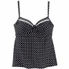 Women's Polka Dot Tankini Swimsuit Top - LASCANA - 4 of 4