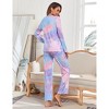 Women's Pajamas Set Two Piece Long Sleeve Soft Sleepwear - 4 of 4