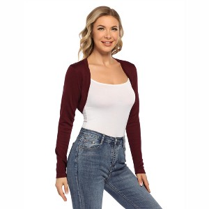 WhizMax Women's Casual Knitted Long Sleeved Open Front Sweater Cardigan - 1 of 4