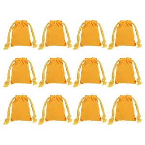 Unique Bargains 100% Cotton Reusable Washable Dust Drawstring Bag 12 Pcs - 1 of 4