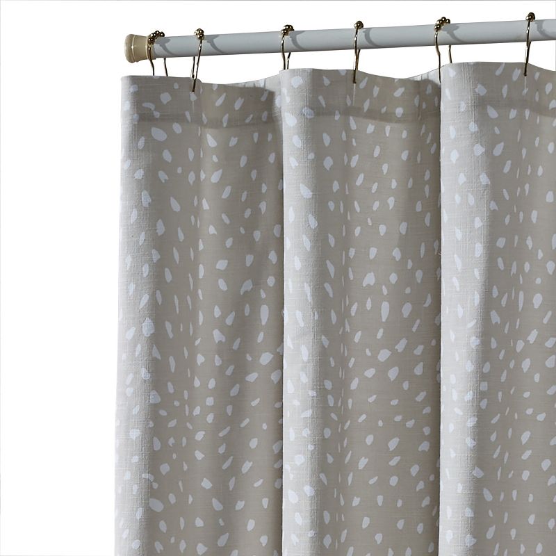 Split P Fawn Printed Tan Shower Curtain 72" x 72", 1 of 6