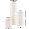 Luette Ceramic Vase Set Of 3 - RDC4008 - Cream - Safavieh - 4 of 4