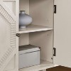 ORRD 65.2" Mid Century Buffet Cabinet with Storage, Geometric Accent Coffee & Wine Bar, Large Console for Living Room & Kitchen (Walnut) - 3 of 4