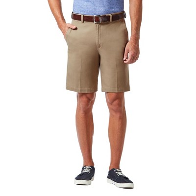 Haggar Men's Regular Fit Flat Front Stretch Chino Shorts