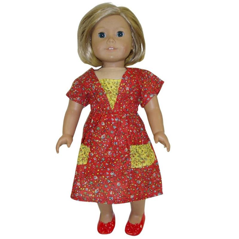 Doll Clothes Superstore Matching Girl and Doll Red Dress Size 6, 3 of 5