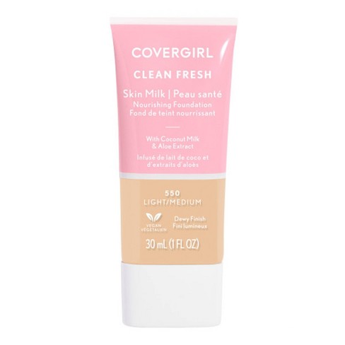 Covergirl Clean Fresh Skin Oz : Fl 550 Foundation Milk Finish Light/medium 1 - Dewy - Target