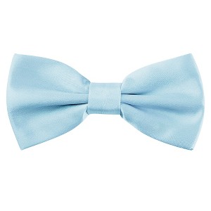 Allegra K Men's Pre-tied Solid Adjustable Classic Tuxedo Wedding Bow Ties - 1 of 4