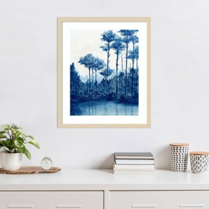 Amanti Art Liberty Blue Landscape I by Michael Willett Wood Framed Wall Art Print - 1 of 4