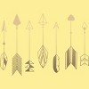 Men's Design By Humans Be Brave Little Arrow (gold) By staceyroman T-Shirt - 2 of 2