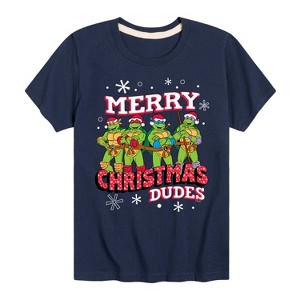 Boys' - Teenage Mutant Ninja Turtles - Merry Christmas Dude Short Sleeve Graphic T-Shirt - 1 of 4