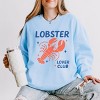 Lobster Lover Club - Women's Lightweight Garment Dyed Sweatshirt - 2 of 3