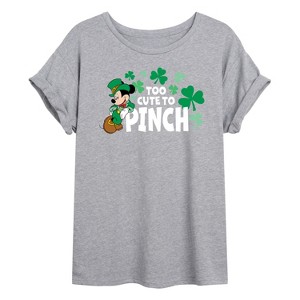 Women's - Disney - Too Cute To Pinch Oversized Graphic T-Shirt - 1 of 4