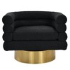 Best Master Furniture,Sophos Black Boucle Fabric Base Swivel Accent Chair - 2 of 4
