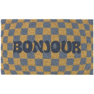 Balta Rugs 1'5"x2'5" Bonjour Checkerboard Natural Papilio Coir Doormat - 1 of 4