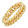 Steeltime Stainless steel chain link bracelet. Color Options: Silver, Gold - 2 of 4