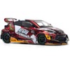 Toyota Goodride GR Yaris RHD "EVA RT Production Model-02" Red Metallic with Graphics 1/64 Diecast Model Car by Pop Race - 4 of 4