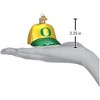 Old World Christmas Blown Glass Ornament for Christmas Tree, Oregon Baseball Cap - 3 of 3