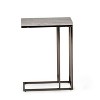 Lucia Chairside End Table with Nickel Gray - Steve Silver - image 3 of 4