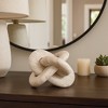 Decorative Object Marble Knot Sculpture for Home Decor - Stylish Figurine and Statues Inspired Living Room Decorations - 2 of 4