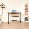 VYNXARIA Folding Desk Small Foldable Desk for Small Space, 39.37 Inches Writing Computer Desk in Study,100*50,black - 2 of 4