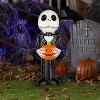 Gemmy Lighted Blow Mold Outdoor Decor Jack Skellington 24" Disney, Multi - 2 of 3