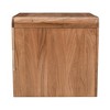 Jofran,Brooklyn Mid-Century Modern Solid Wood Square Waterfall Curved End Table - 4 of 4