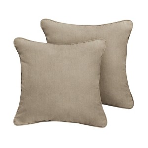 2pk Sorra Home Sunbrella Corded Indoor Outdoor Throw Pillow Sets - 1 of 4