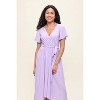 WEST K Women's Georgia Faux-Wrap Maxi Dress with High-Low Hem and Tie Waist - 4 of 4