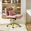 Nigel Modern Flannel Office Chair with Tilt and Adjustable Height Mecha|HULALA HOME - 3 of 4