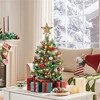 Yaheetech 2Ft/3Ft Set of 2 Frosted Tabletop Christmas Tree with LED Lights, Green - image 2 of 4