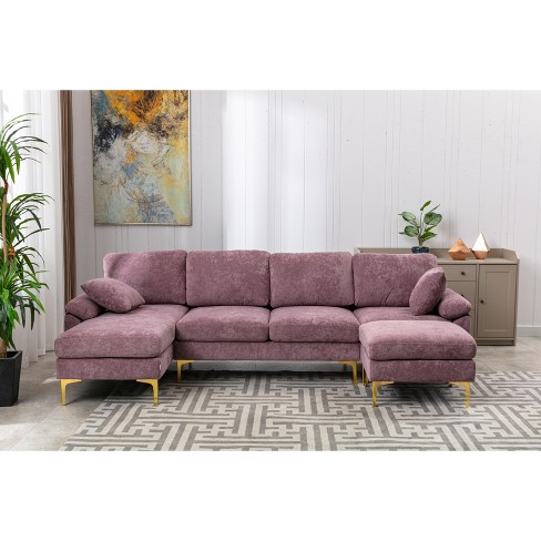 Purple sectional deals