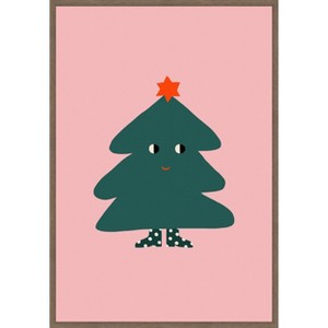 Amanti Art Christmas Tree by Maren Gross Canvas Wall Art Print Framed 23-in. W x 33-in. H. - 1 of 4