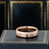 Jewelry Avalanche Rose Gold IP Brushed Finish Beveled Tungsten Carbide Wedding Band, Comfort-fit, 6mm - 3 of 4