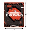 NFL Cleveland Browns Game Tech Ultra Cozy Throw Blanket - 3 of 4