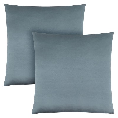Monarch Specialties Pillows Set Of 2 18 X 18 Square Insert Included Decorative Throw Accent Sofa Couch Bedroom Polyester Hypoallergenic Blue Modern