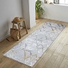 LunaLulinlk Multi 5 ft. 3 in. x 7 ft. Area Rug White Polyester - 4 of 4