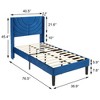 VECELO High-quality Bed Frame, Adjustable Headboard, Suitable For All Types Of Mattresses, Easy To Install - 3 of 4
