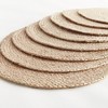 Plum & Post Jute Coil Oval Placemats, Set of 8 - Natural - 2 of 3