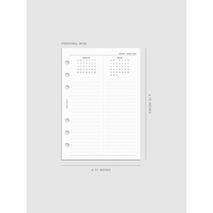 2026 Year Overview Planner Insert | Cloth & Paper - 1 of 4