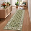Washable Area Rugs Floral Carpet with Non-Slip Backing - 2 of 4