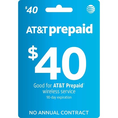 At&t $40 Prepaid Phone Card (email Delivery) : Target